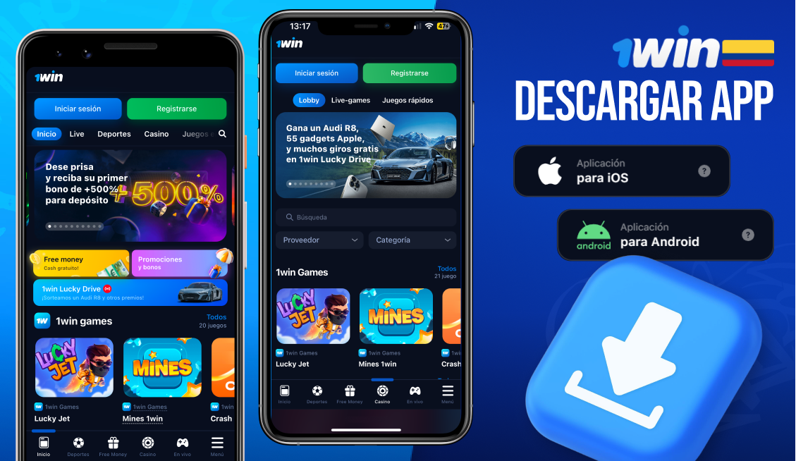 1Win app Android iOS casino apuestas