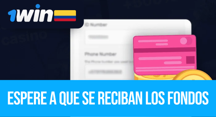 Espere a que los fondos se abonen en su cuenta 1win